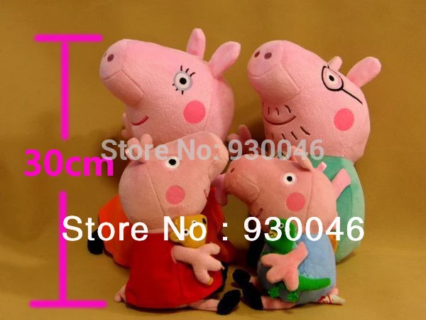 Kawaii Brinquedos 4pcs/set Pig Family Wholesale Stuffed & Plush Animals Dolls & Stuffed Toys