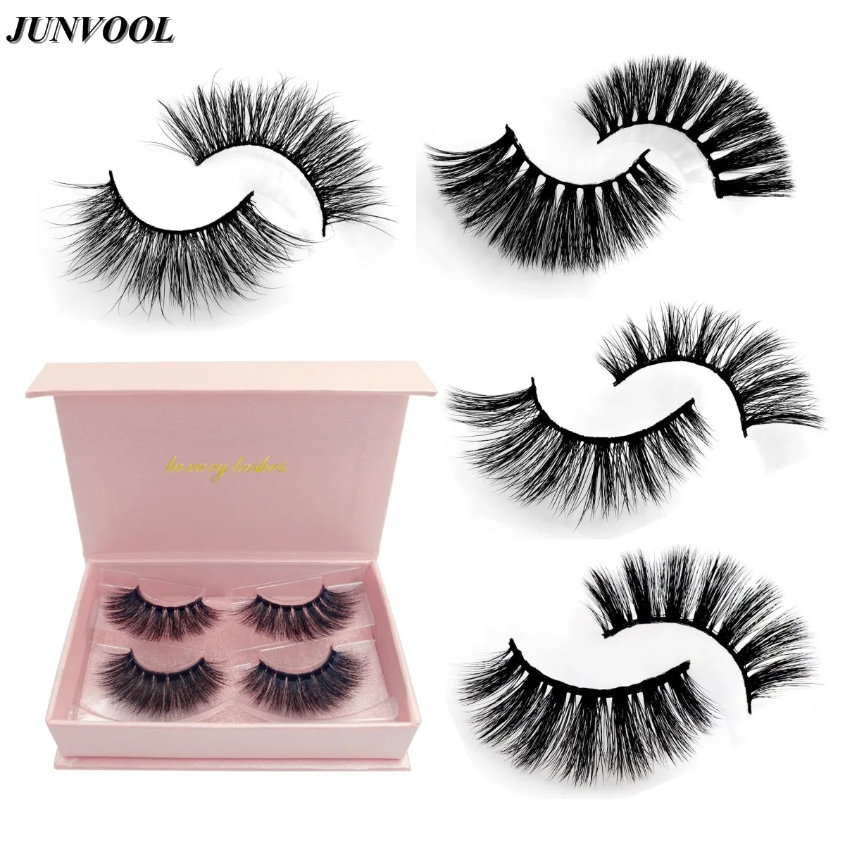 Natural Long Mink Eyelashes 100 Cruelty Free Handmade 3D Mink Lashes