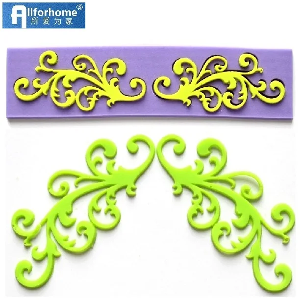 

Phoenix Flower Rattan Silicone Lace Embossing Mold Cake Decorating Fondant Mold Sugarcraft Pastry DIY Mould Ornament Mat