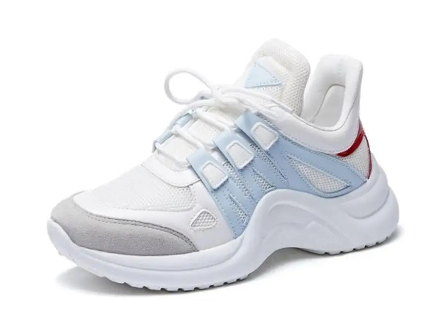 

Women Shoes 2019 Hot Sale Fashion Breathable Mesh Platform Dad Shoes Woman Casual Vulcanize Shoes lady's sneakers plus 35-43