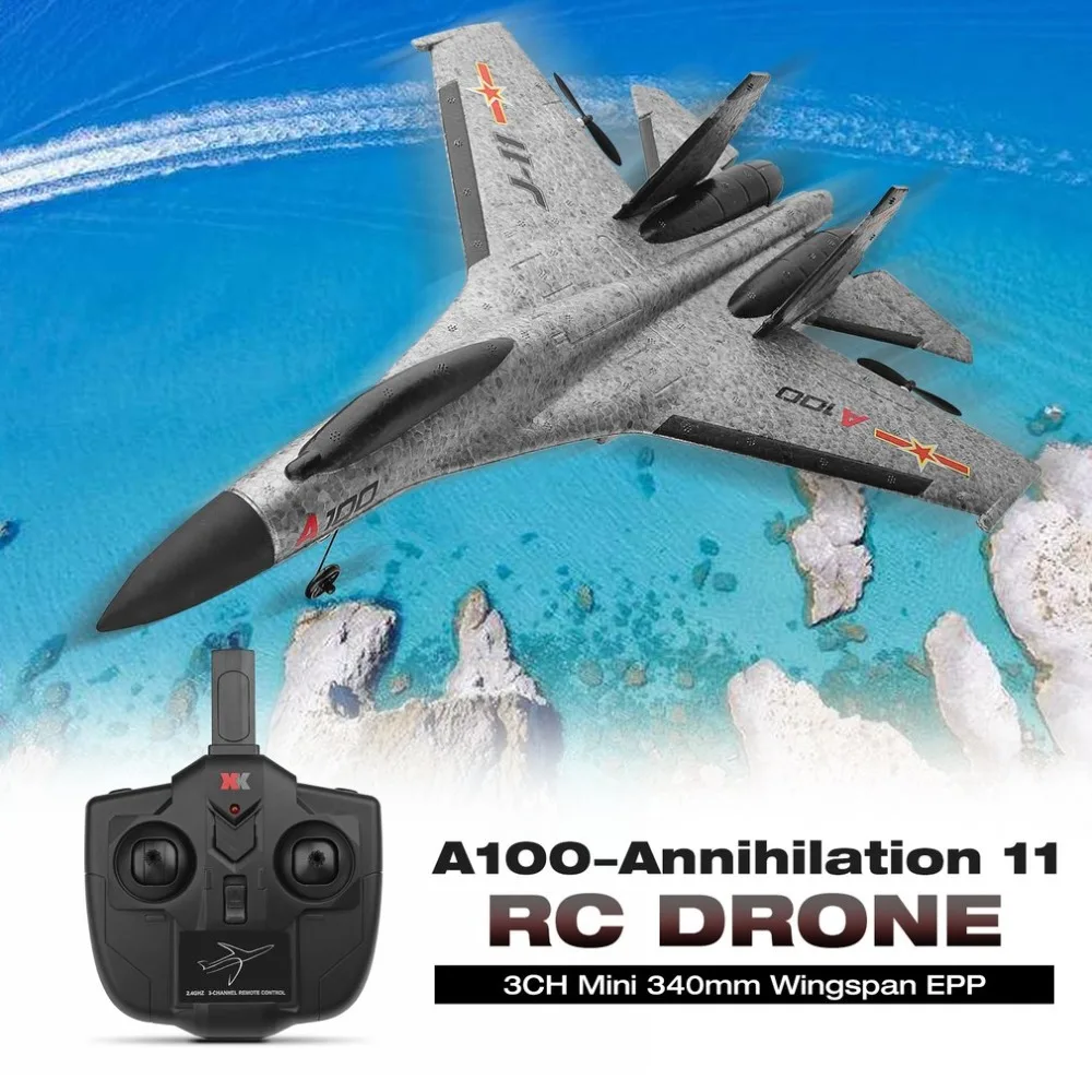 WlToys A100-Annihilation 11 3CH RC FPV гоночный самолет игрушки Мини 340 мм размах крыльев EPP rc беспилотный самолет игрушки с высокой скоростью