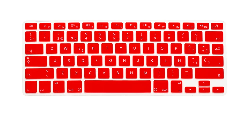 Версия США силиконовый чехол для клавиатуры Macbook Air 13 Pro 15 Испанский язык