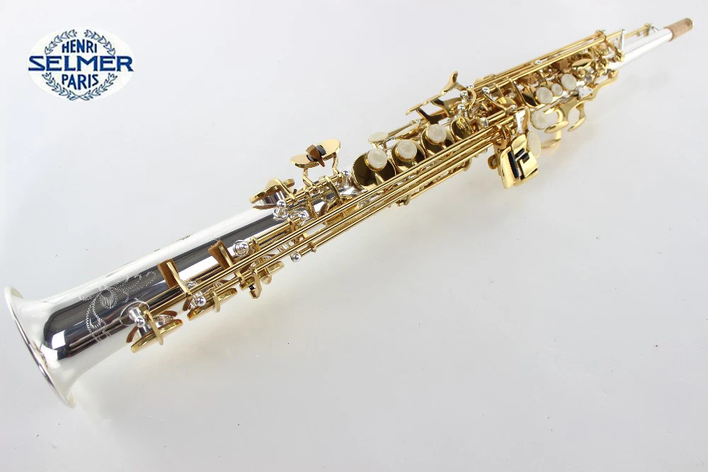 High Pitch Soprano Saxophone B Super Action 80 Series II Silver Plating
