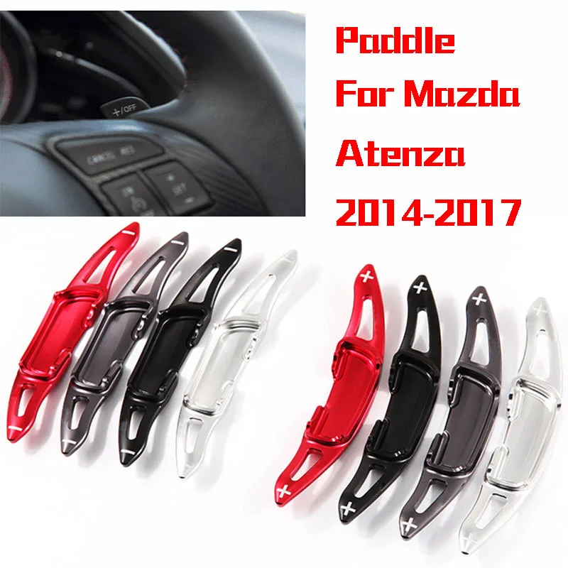 

Savanini 2pcs Alloy Add-On Steering Wheel DSG Paddle Shifters Extension For Mazda 3 Axela 14-17/Mazda 6 Atenza 2014-17/CX-4 2016