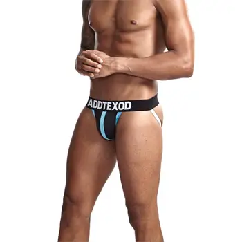

ADDTEXOD Brand Men's Sexy Thongs Briefs Double D G-string Thong Men Tanga Gay Underwear Male Jockstraps Gay Men Jockstrap