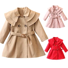 New Girls jacket children s clothing girl trench coat kids jacket hooded girl coats Winter Trench