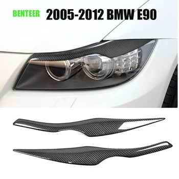 

2pcs Real carbon car eyebrow decoration for 2005-2012 BMW E90 E91 320 325 328 330 335 350
