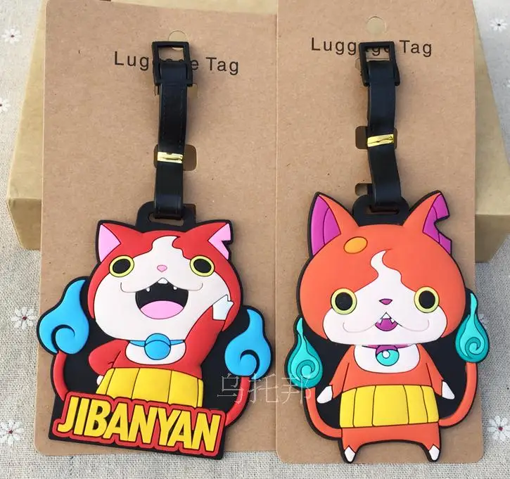 

2018 Suitcase Protective Covers Mala Soft Rubber Boarding Pass Youkai Luggage Tag Watch The Devil Tags Bags Hang Bag Quotation
