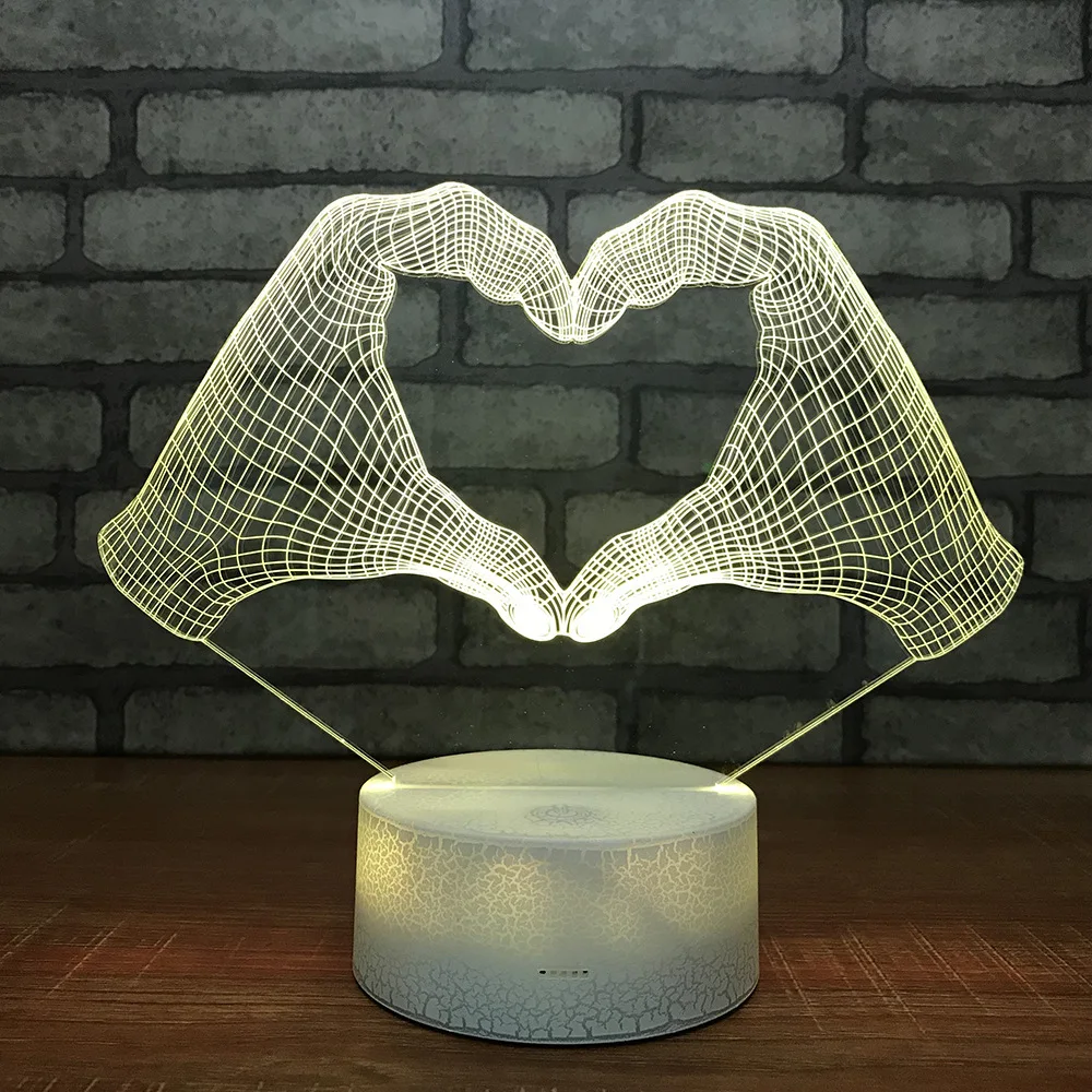 

Led Acrylic Bed Custom 3d Small Night Lights Christmas decorations gift for baby room lights wholesale Usb Led Kids Lamp
