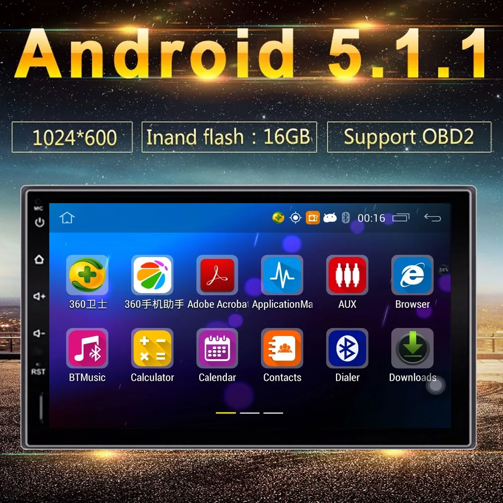 Buy 7 inch Universal Quad core 2 DIN Radio Android Car