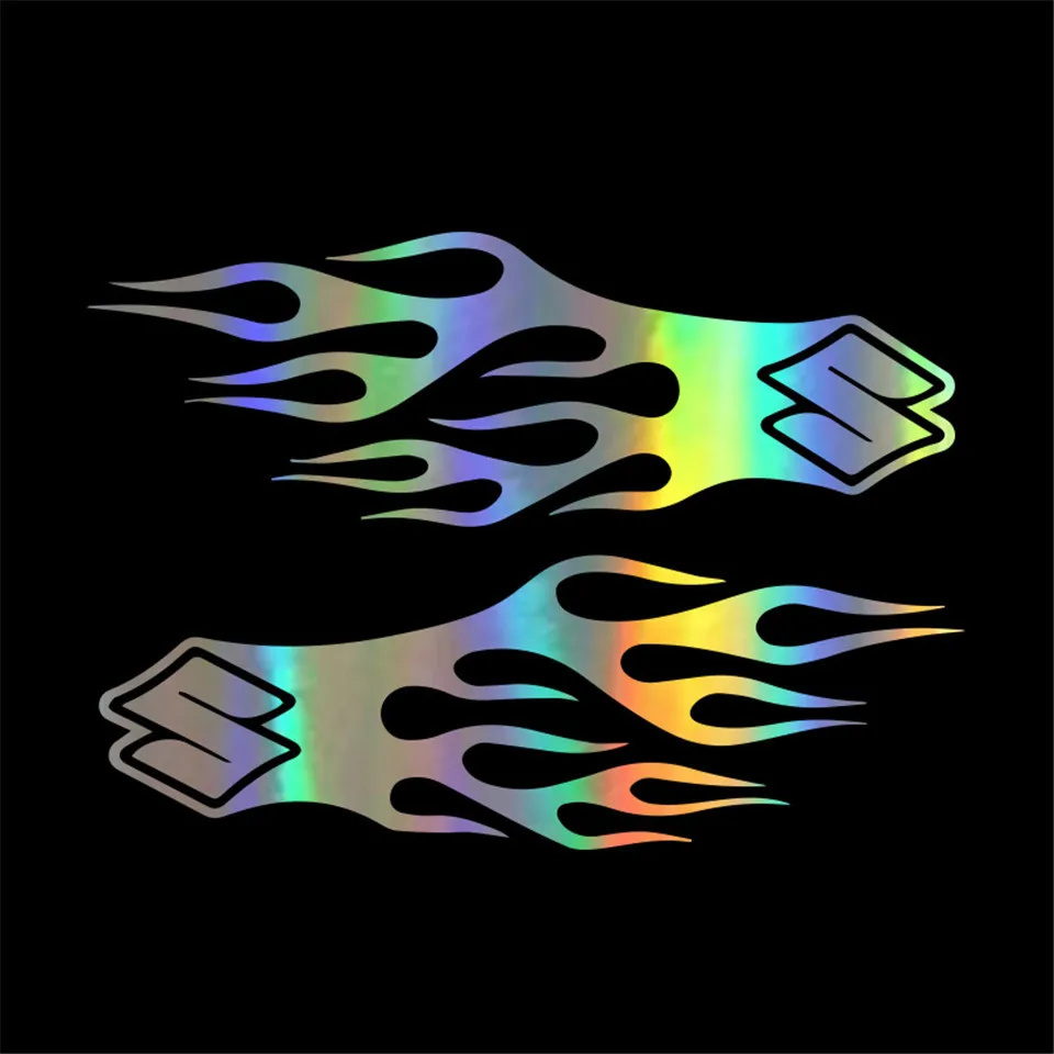 Cunymagos Tank Flames Decor Vinyl Car-Styling Car Sticker Motorcycle Car Accessories Sticker Creative Decal Car Sticker Funny 17.8cm6 (5)