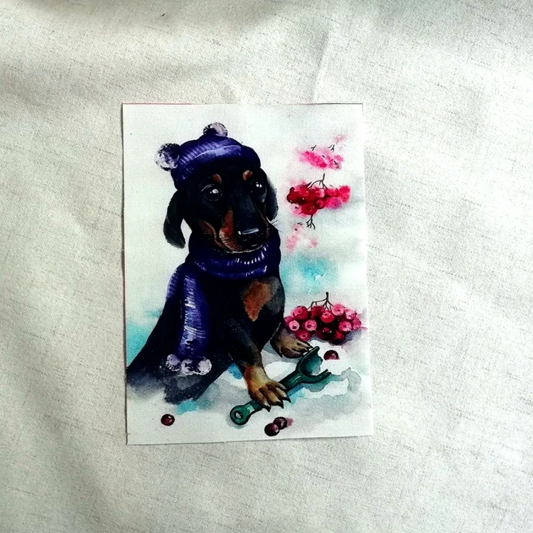 Красивая собачья дизайнерская набивная тканевая ручная сумка diy тканевая домашняя декоративная ручная швейная позиционная ткань