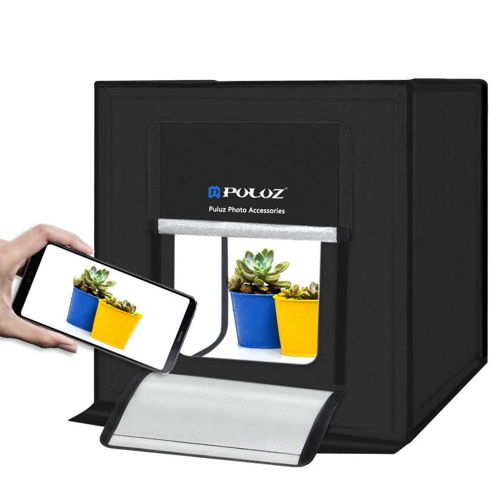 

lightbox Photography Studio Lighting 40x40cm Portable Photo Mini softbox Dimmable Led light Box Backdrop Shooting Tent Kit