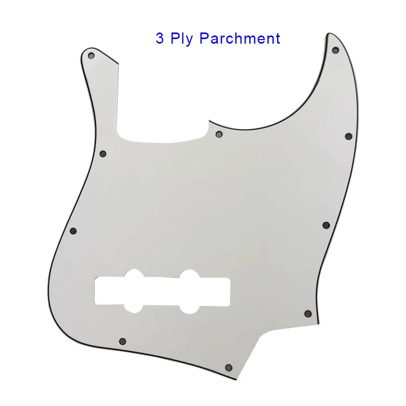 Pleroo гитара деталей pickguards Стандартный 10 отверстий 4 строки костюм для fender Jazz Bass Стиль JB накладку к царапинам плиты