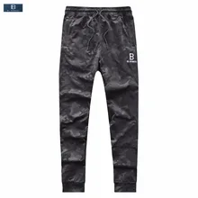 Камуфляжный военный для мужчин спортивные брюки летние мягкие Синие Серые повседневные брюки для пробежек хлопковые спортивные брюки тонкие мужские брюки Pantalon