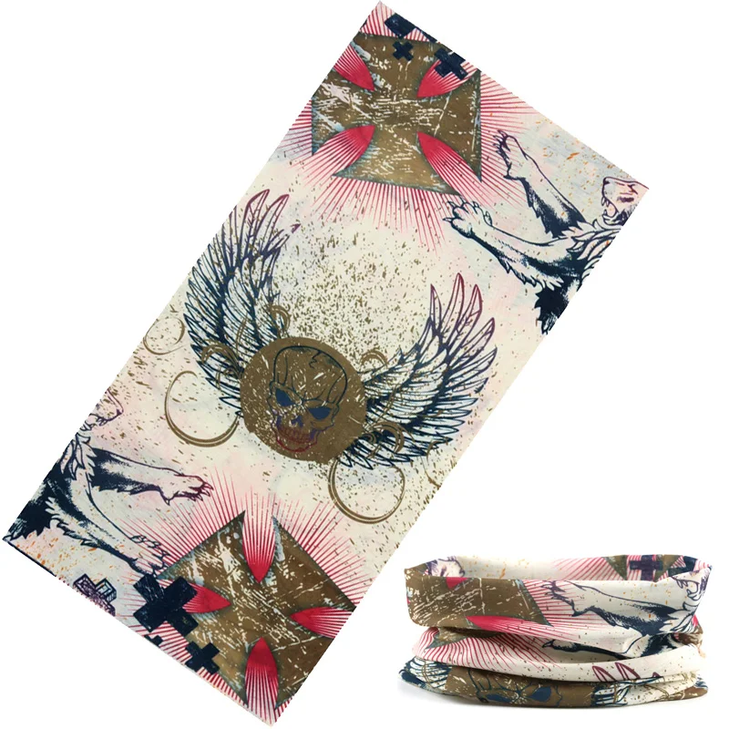 

301-320 High Quality Neck Face Mask Bike Motorcycle skull Bandana Stretchable Tubular Headband Multi Scarf Tube Mask Cap
