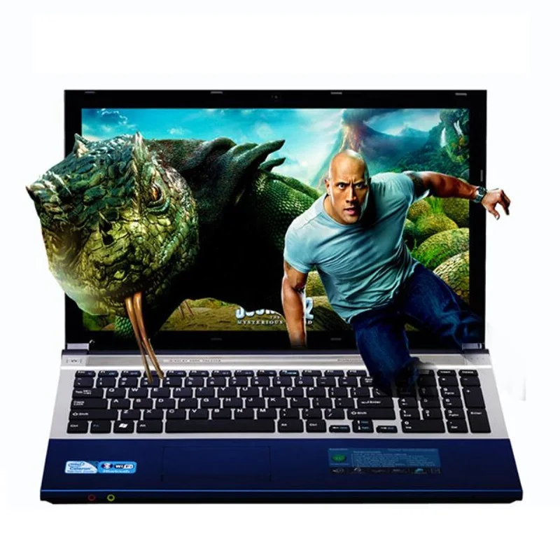 15 6 &quotигровой ноутбук Windows 7/10 8 ГБ ОЗУ 750 Гб HDD DVD Быстрый ПК металлический бизнес