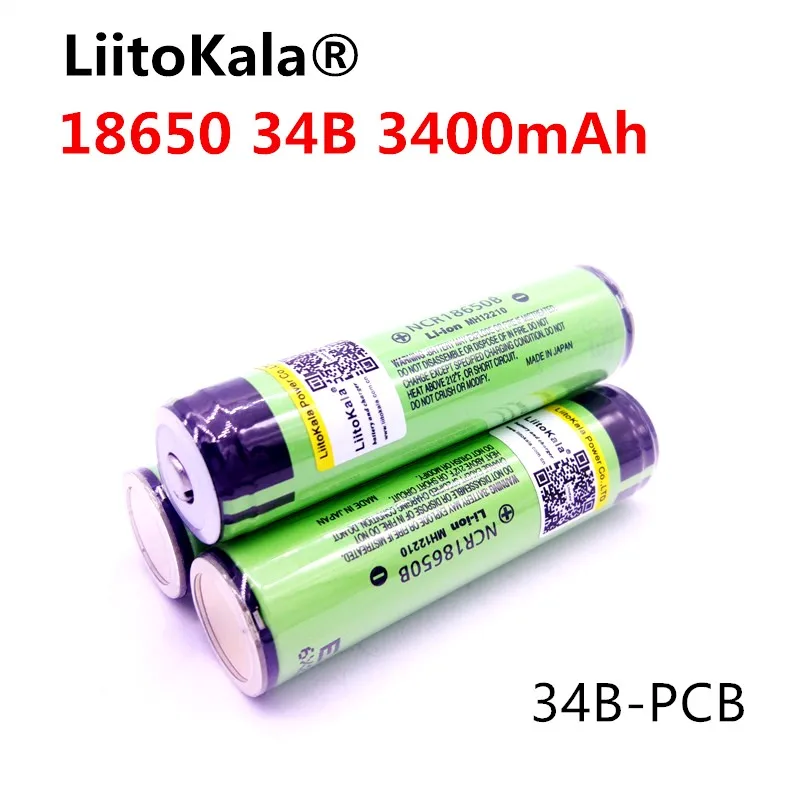 Liitokala аккумуляторная батарея 18650 для ncr18650B 3400 мАч 3 7 В бесплатная доставка|rechargeable