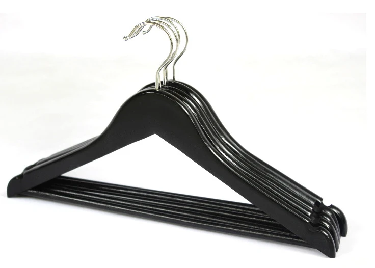 [Free Shipping] Most Popular Black Wood Suits Hanger for Lady, Black