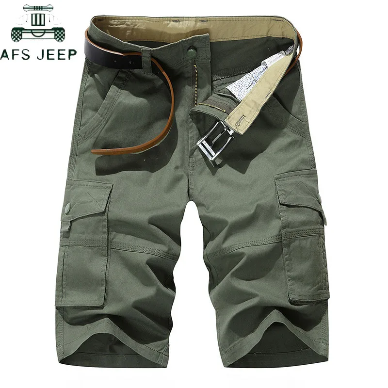Военные мужские шорты до колена с несколькими карманами, повседневные, деловые, короткие, пляжные, брендовые, мужские, летние, модные, бегущие шорты мужские