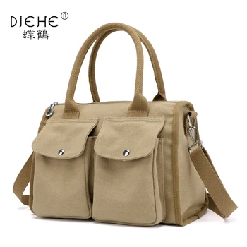 

New Design!Female Canvas Bags Handbags Women Large Casual Tote Bags Girls Crossbody Bags Women Messenger Bag 2018