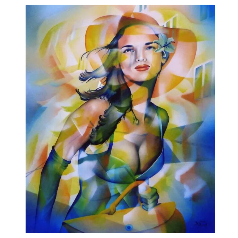 

5D Diy Diamond Embroidery Full Display Abstract Sexy Lady Paint With Diamond,Mosaic Cross Stitch Picture Of Rhinestones