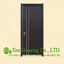  40mm thickness Timber veneer door for residential villa, Swing type door, inward & outward opening entry door, MDF Timber door 
