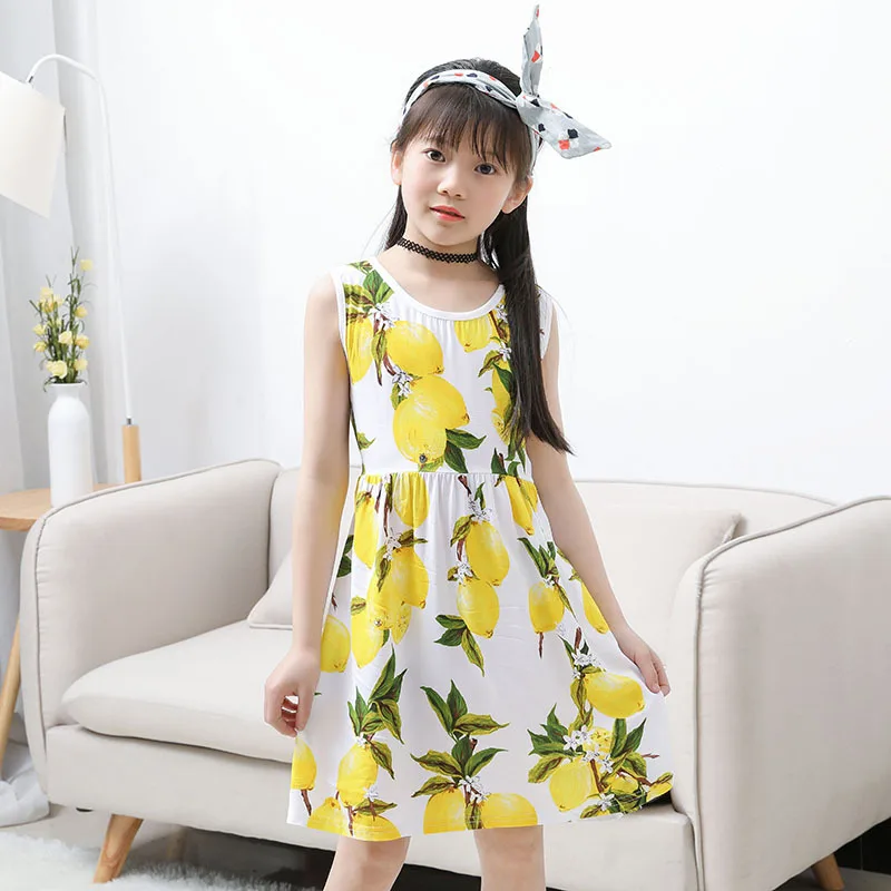 Girls Clothing Mango Girls Dresses 2018 Summer Flower Children Clothes ...