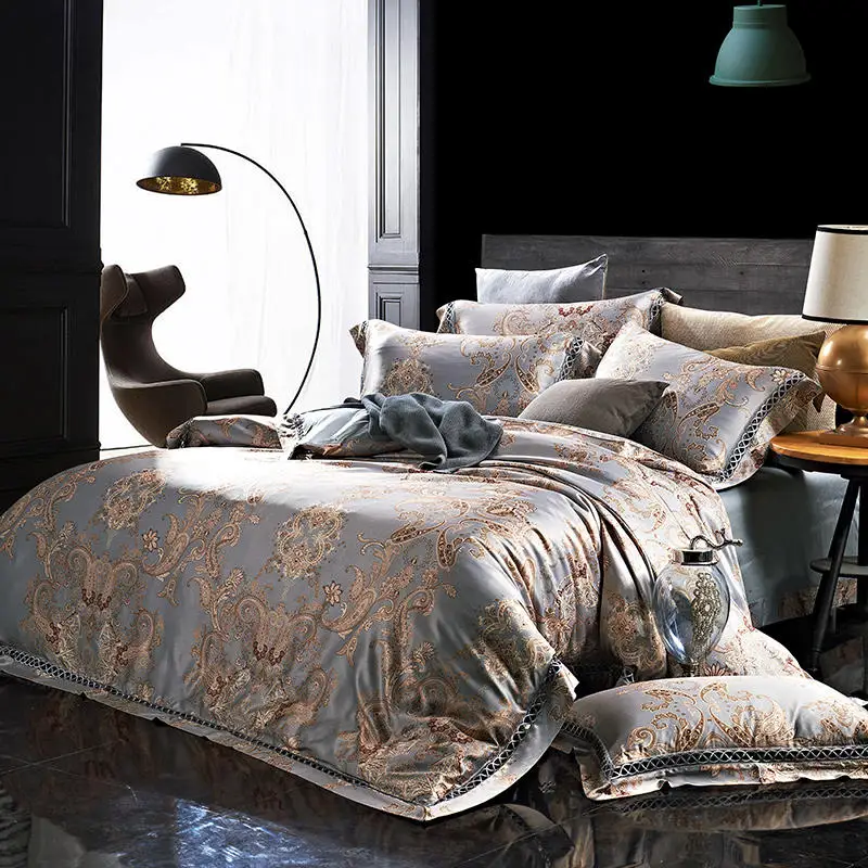 

white bedding set queen size egypt cotton bedding luxury jacquard bed linen 100%cotton wedding bed sheet palace bed sets adult