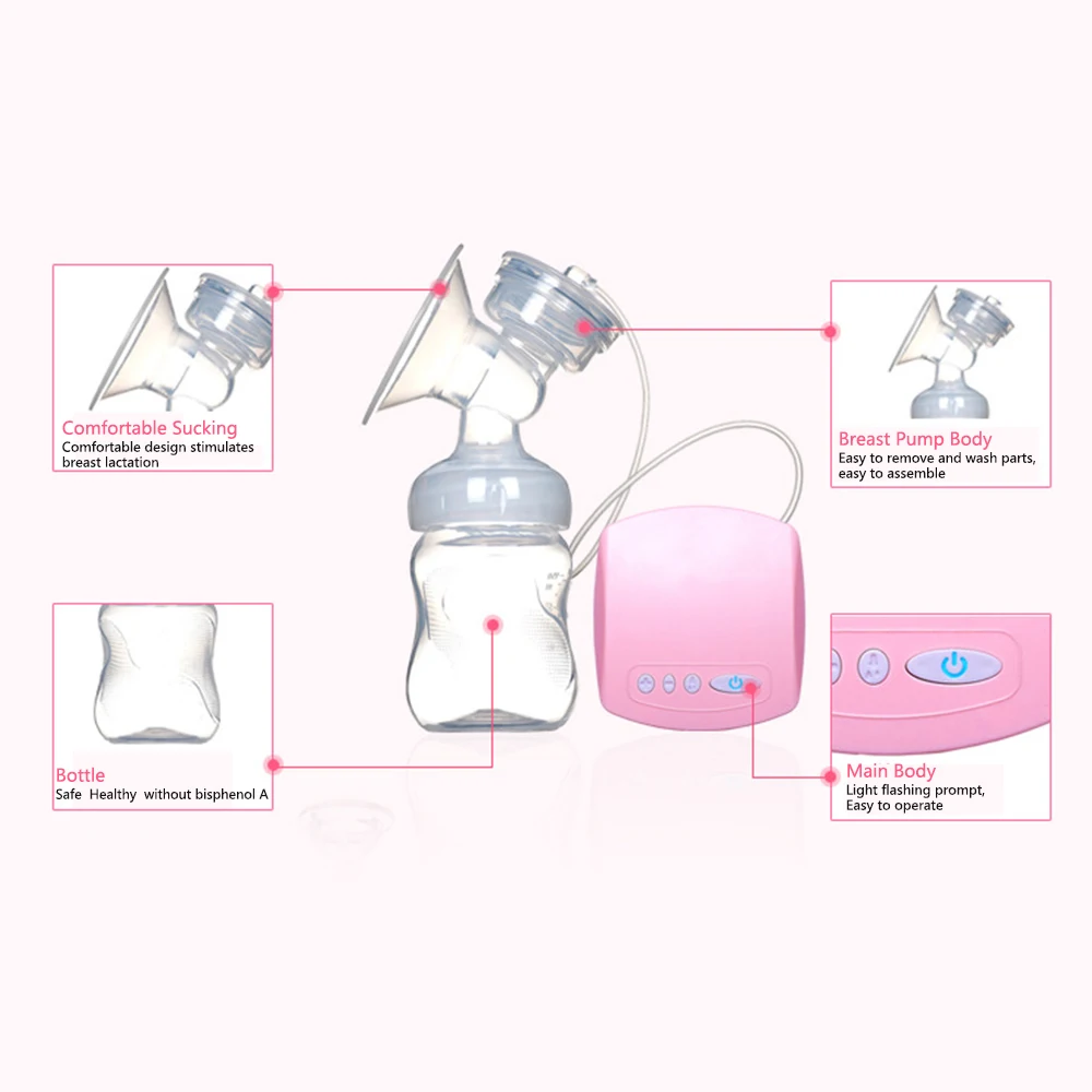 Shujin Интеллектуальный автоматический Электрический молокоотсос всасывающий молочный насос для кормления грудью USB Электрический молокоотсос для мамы