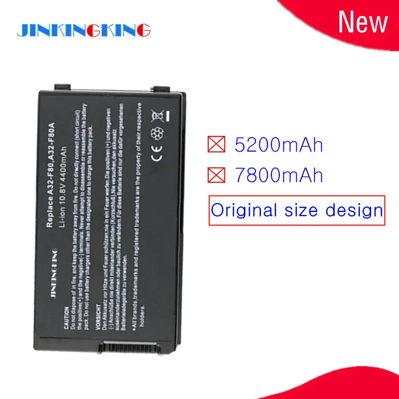 

New laptop battery A32-F80 A32-F80A A32-F80H 15G10N345800 for Asus F80 X61 X85 Series