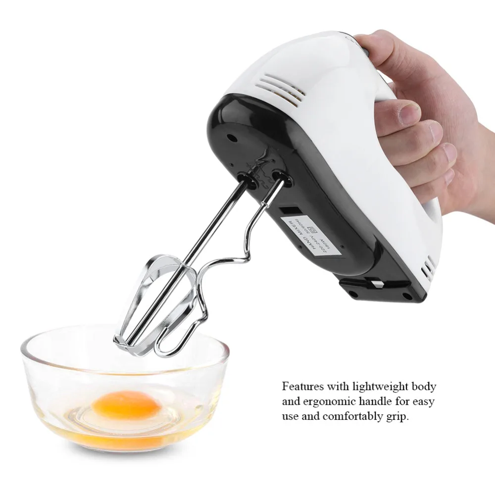 Portable Handheld 7 Speed Electric Egg Mixer Food Blender Home Kitchen