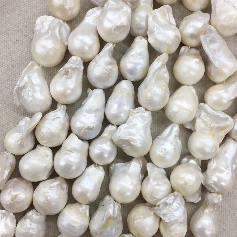 

Original 100% NATURE FRESH-WATER BIG Baroque PEARL NECKLACE Good Quanlity True Large Deep Sea Pearl for Luxury Party Necklace
