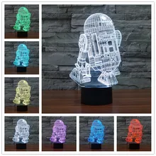 Креативные подарки, рождественские подарки для детей, настольная лампа 3D Deco Vision, настольная лампа ara Led USB, 7 цветов, меняющая ребенка для сна
