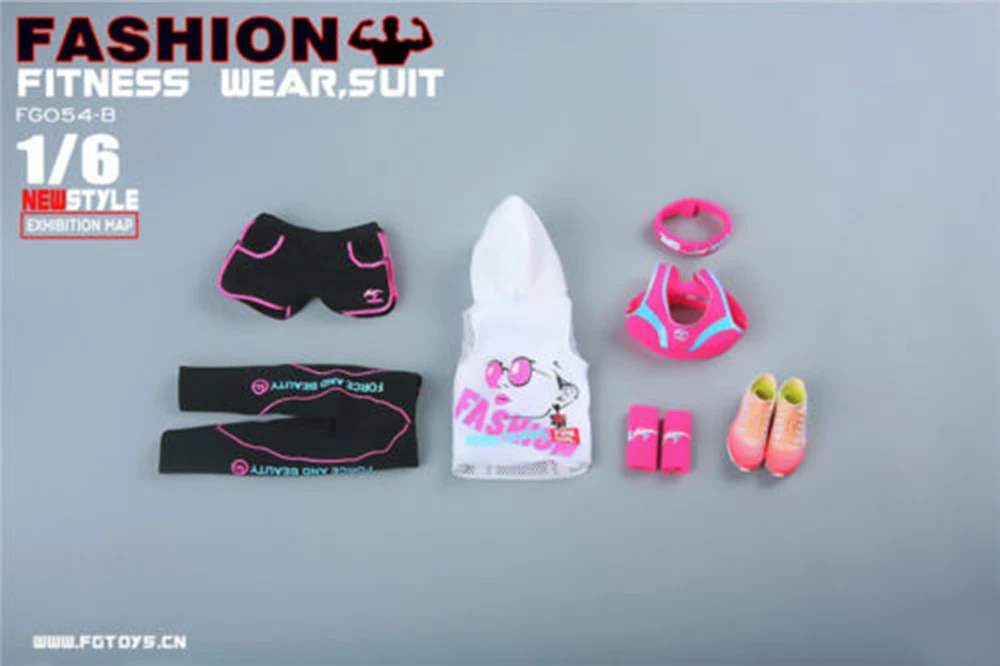 4 цвета fire girl toys 1/6 FG054/FG054 женский/мужской комплект спортивной одежды для фитнеса для 1" Девочка/Мальчик фигура тело кукла комплект одежды acc