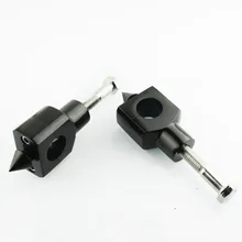 Черный " 25 мм Шипованный руль стоячий зажим мотоцикл для Harley Honda Yamaha Suzuki Kawasai спортивный велосипед Touring поплавок