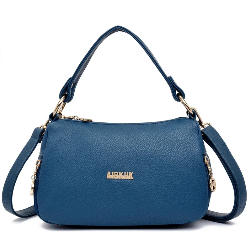 

2017 Brand Women Bag Soft Genuine Leather Women Handbag Fashion Shoulder Bag Female Top-Handle Bag Cow Leather Crossbody Bags