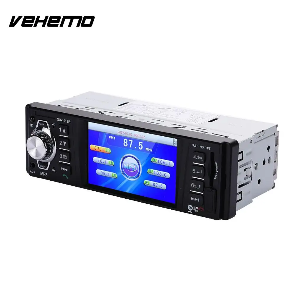 Vehemo Car MP5 Car Video Player MP5 Player Colourful Backlight 4018B