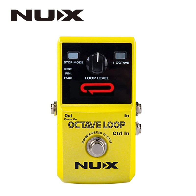NUX Octave Loop Looper Pedal with -1 Octave Effect Infinite Layers with Bass-Line True Bypass Guitar Pedal Effect NUX Octave Loop Looper Pedal with -1 Octave Effect Infinite Layers with Bass-Line True Bypass Guitar Pedal Effect