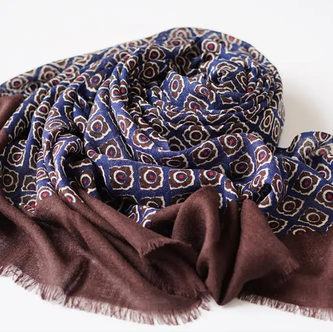 Naizaiga 70*180 см мерсеризованная шерсть Королевский синий Мужская шаль мальчик зимние теплые шарфы, MSY3
