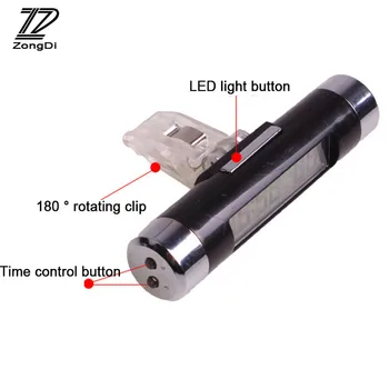 

1X Car air outlet thermometer electronic clock Blue backlit for Mercedes Benz W203 W204 W211 Volvo S60 XC90 XC60 S80 2017