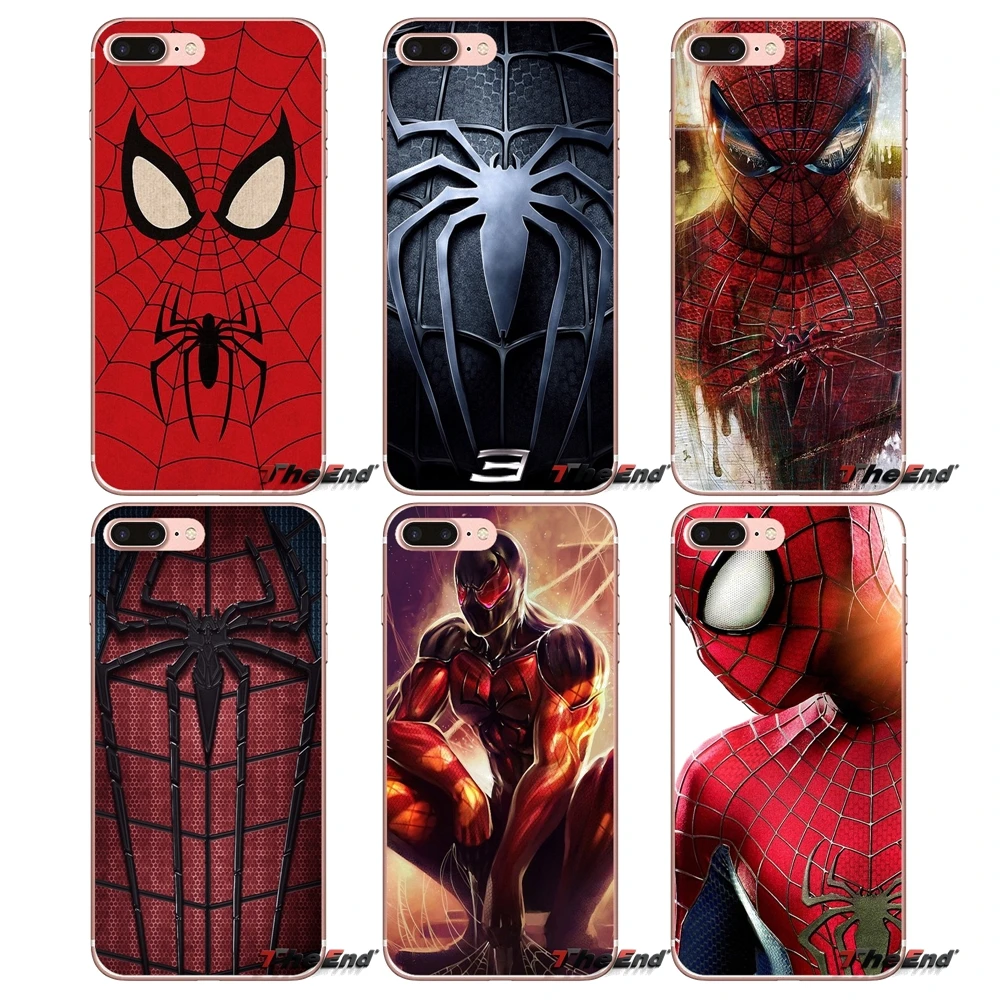 

For Apple iPhone X 4 4S 5 5S SE 5C 6 6S 7 8 Plus 6Plus 7plus 8plus Fundas Coque Spiderman Spider Man SuperHero Soft TPU Case