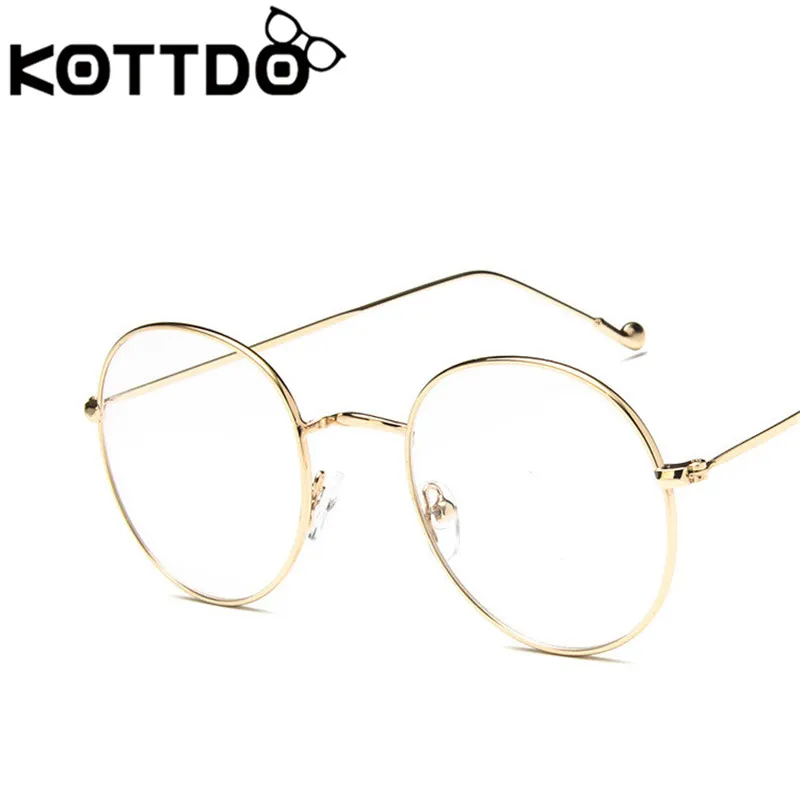 KOTTDO Ретро Круглые Солнцезащитные очки для Для женщин Оптические очки Для мужчин очки Oculos Lunette De Vue Femme