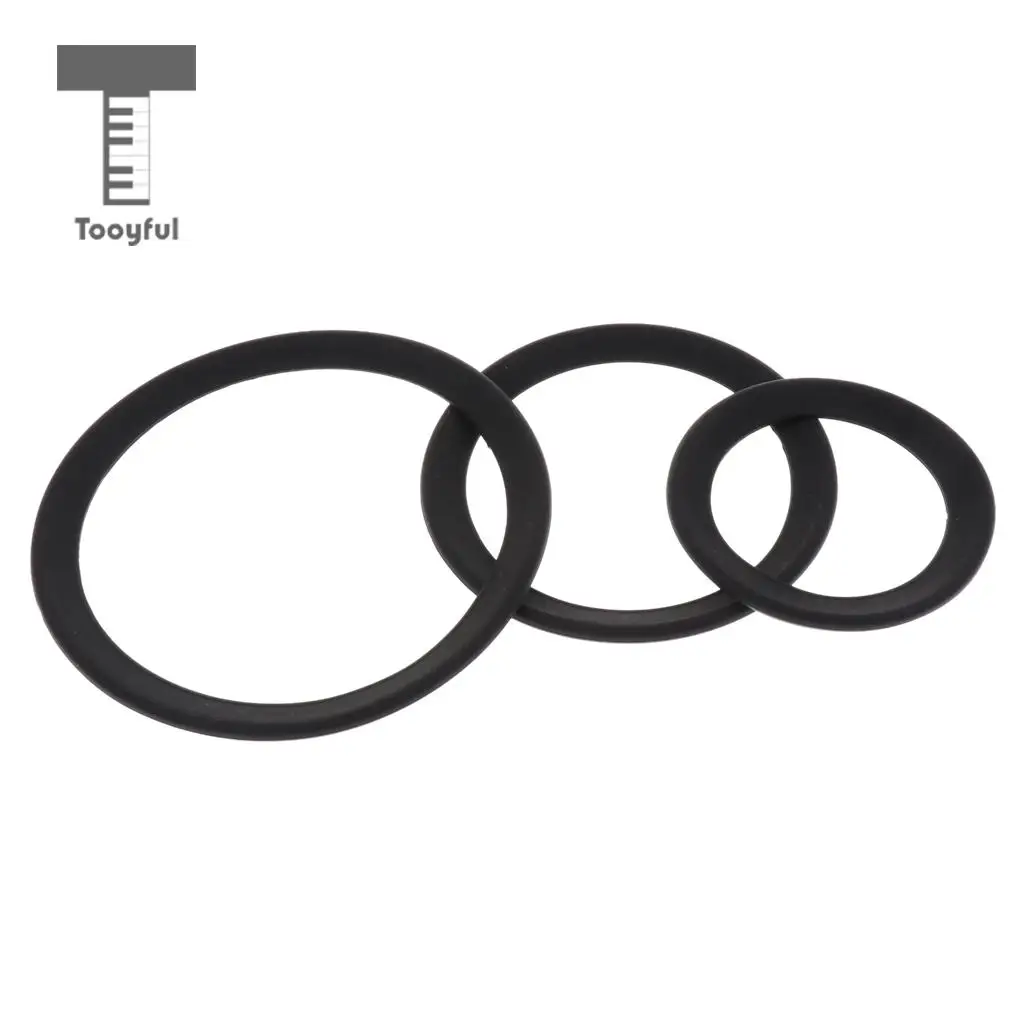 2pcs Saxophone Mute Ring Bell Protector Sax Silencer for Sax Parts Black
