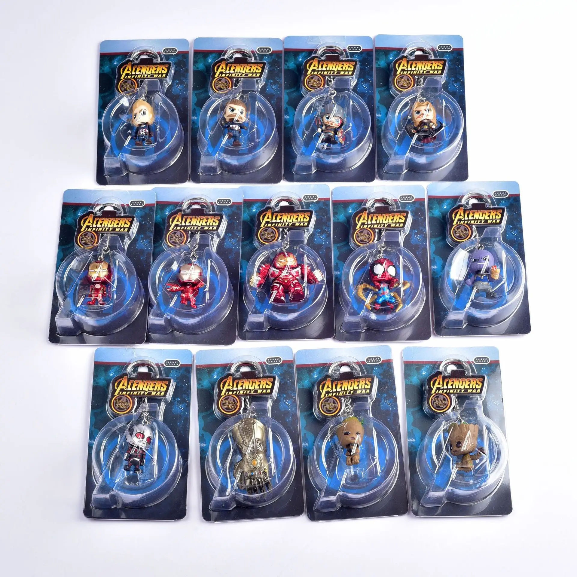 New Key Chain Fashion Pop Toys Keychain Marvel Captain America Iron Man Ring Kids Wonder Women Bag Pendant | Украшения и