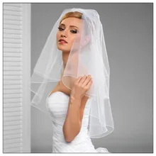 Новинка для невесты, двухслойная вуаль, свободный размер, Белый цвет, цвет слоновой кости, тюль,, свободный размер, свадебная вуаль с гребнем, новинка, для свадьбы