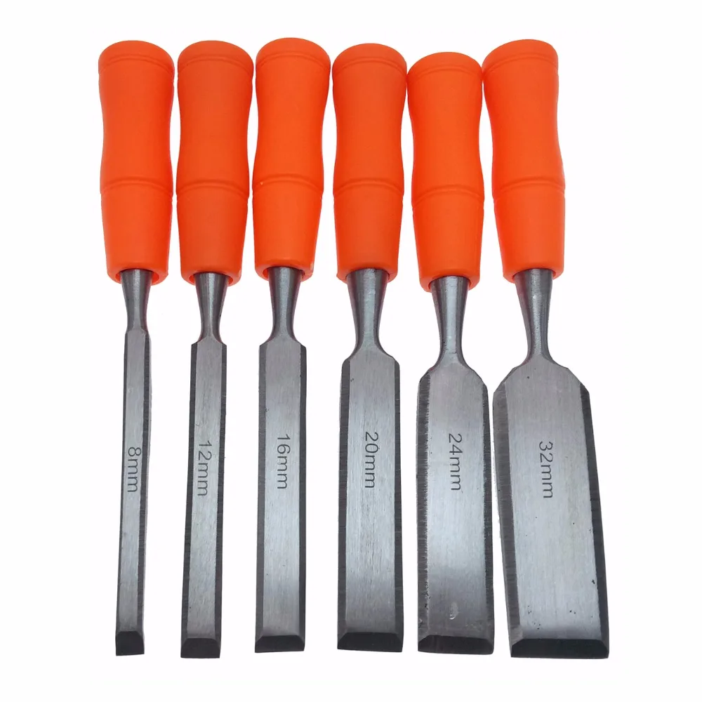 High Quality 6PCS/set Woodworking Chisels Indurative DIY Carpentry Tools Wooden Carving Hewn Flat Chisel Jumper | Инструменты
