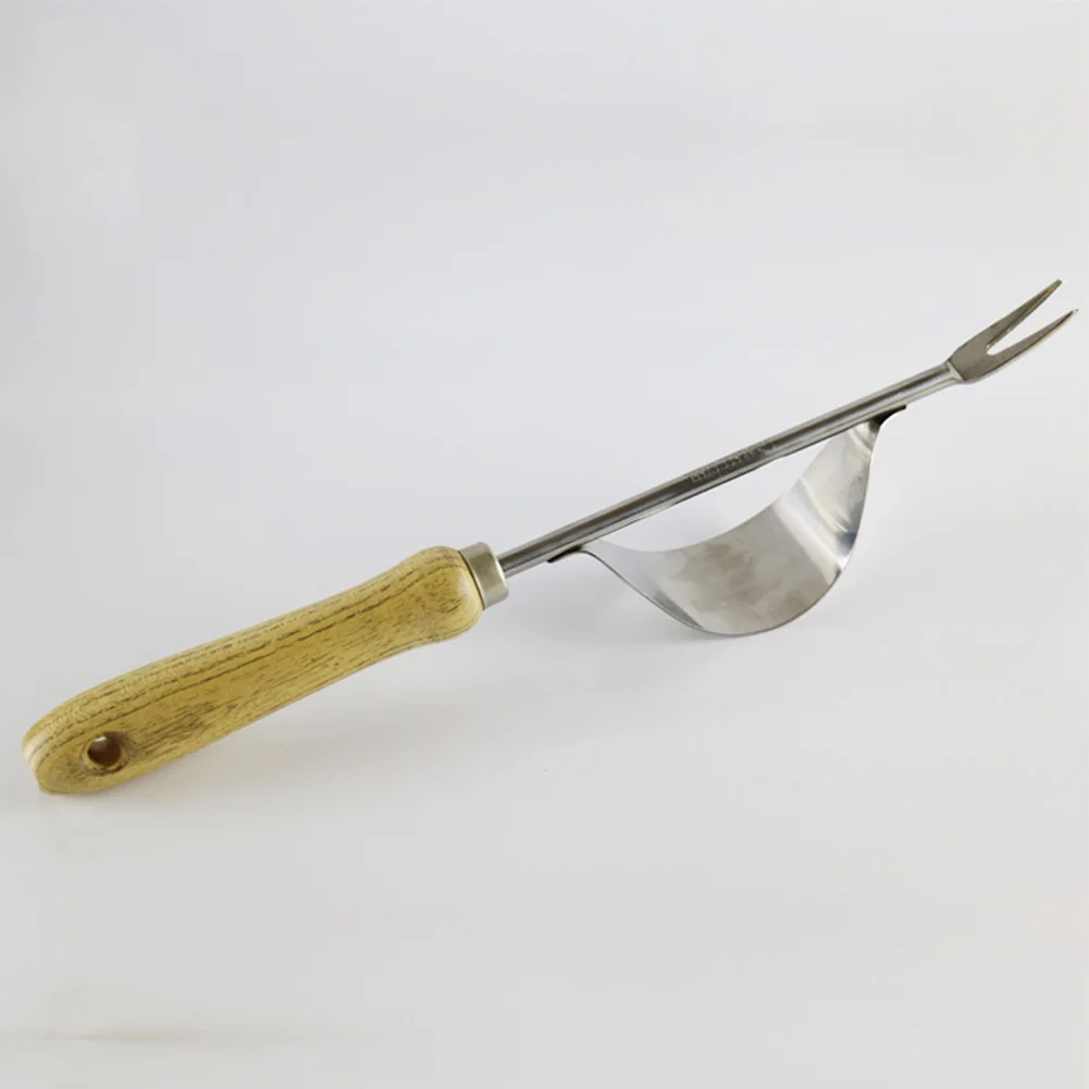 

Hand Shovel Seedling Transplanter Outdoor Easy To Use Durable Weeding Tool Home Garden Digging Puller Stainless Steel Manual