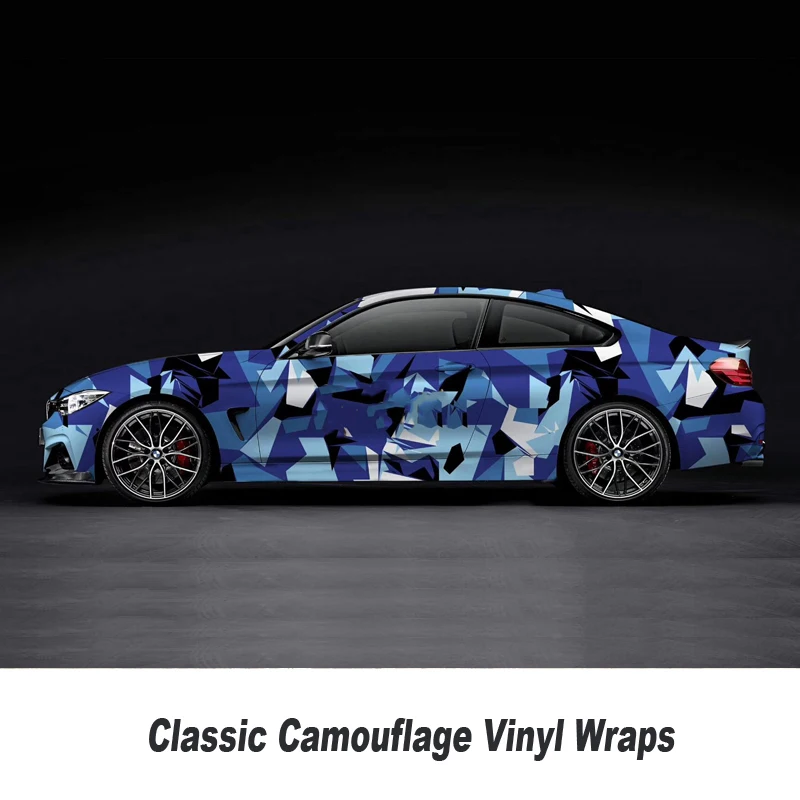 Buy 20m 30m blue Camouflage custom car sticker bomb