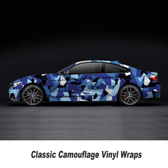 20m 30m blue Camouflage custom car sticker bomb Camo Vinyl ...